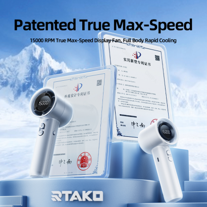 Quạt Tích Điện Mini Cầm Tay RTAKO 