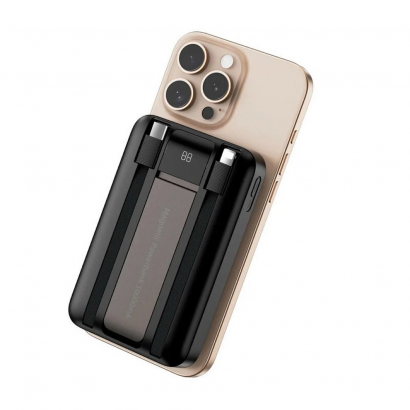 Pin Dự Phòng Không Dây (Tích Hợp Cáp CL PD) 10000mAh WiWU Wi-P061 