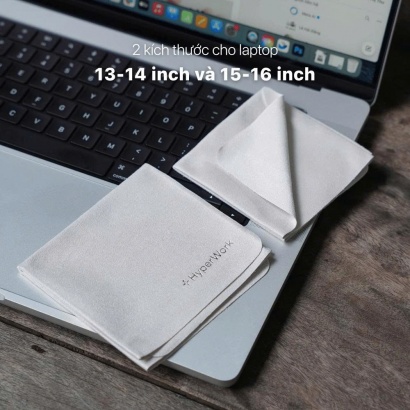 Khăn Microfiber phủ bàn phím Laptop HyperWork CC02