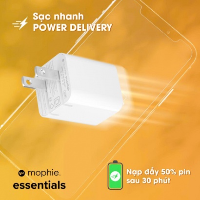 Sạc mophie Essentials 35W USB-C GaN