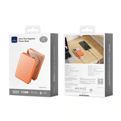 PIN DỰ PHÒNG TỪ TÍNH SIÊU MỎNG 10.000 mAh WIWU P15-1