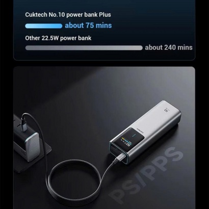 Pin dự phòng Cuktech No.10 Plus Power Bank 15.000mAh 120W – PB150P