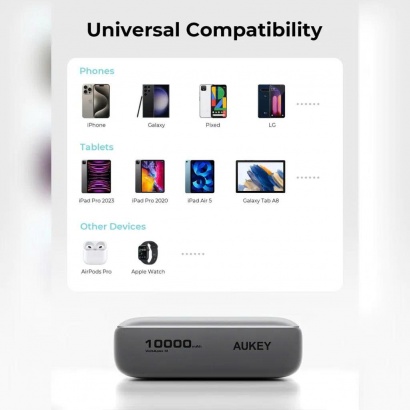 Pin Sạc Dự Phòng Aukey 10000mAh 22.5W - PD3.0 20W - PB-Y55 Pin Sạc Dự Phòng Aukey 10000mAh 22.5W - PD3.0 20W - PB-Y55