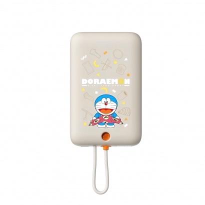 Pin Dự Phòng ROCK Doraemon TieTie with Type-C Built-in Cable 10000mAh 20W