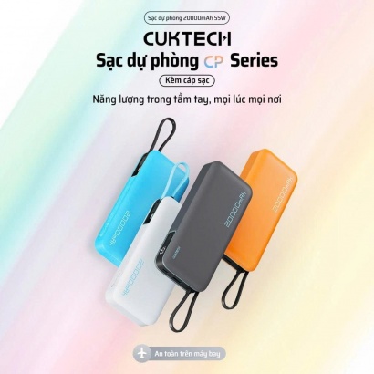 Pin Dự Phòng Cuktech 20000 mAh 55W – PB200N