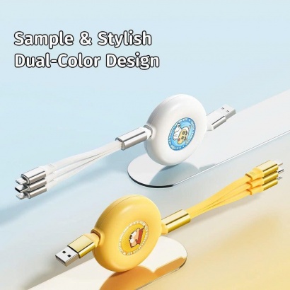 Cáp Sạc Đa Năng ROCK Crayon Shinchan G16 3-in-1 USB to M+L+C 3.5A (1m, 480Mbps)