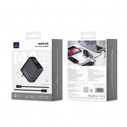 Combo Bộ sạc GaN WiWU Voyager 140W PD/QC CHG200