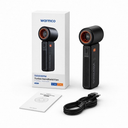 Quạt Mini Turbo Cầm Tay Warmco 3600mAh