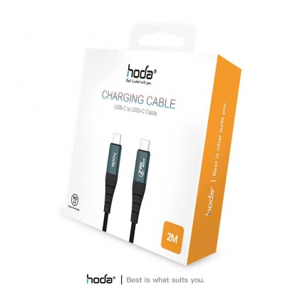 Cáp sạc Hoda 60W Type-C to Type-C dài 1.2m 