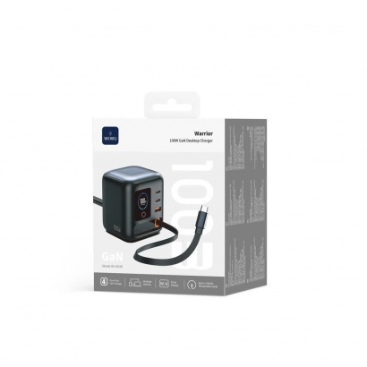 WIWU WARRIOR 100W GaN – Trạm Sạc Để Bàn Đa Năng Thế Hệ Mới 